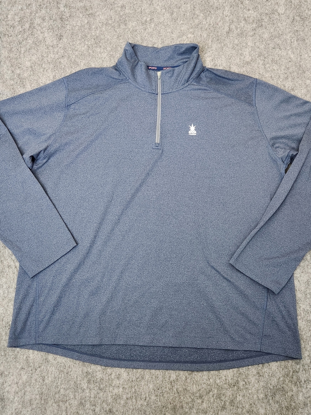 Chubbies 1/4 Zip Performance Golf Sweater Pullover Men's 2XL Blue Long Sleeve